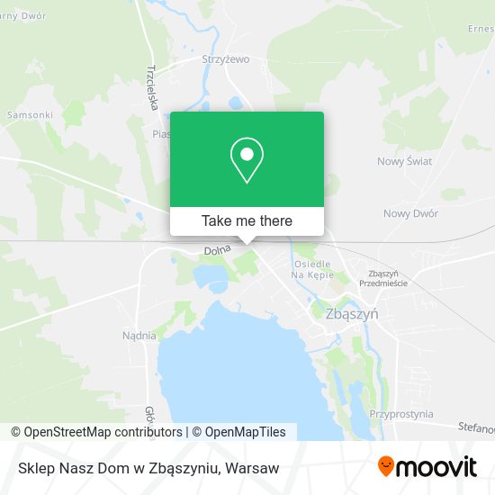 Sklep Nasz Dom w Zbąszyniu map