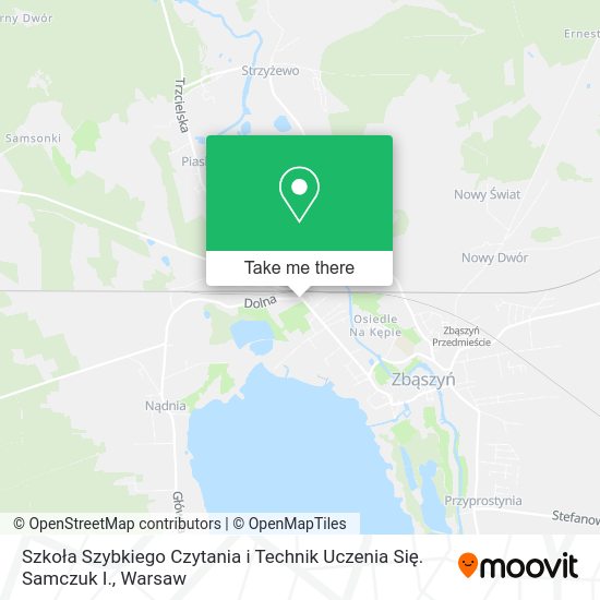 Szkoła Szybkiego Czytania i Technik Uczenia Się. Samczuk I. map