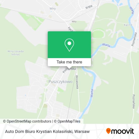 Карта Auto Dom Biuro Krystian Kolasiński