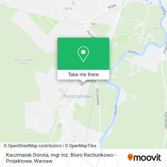 Kaczmarek Dorota, mgr inż. Biuro Rachunkowo - Projektowe map