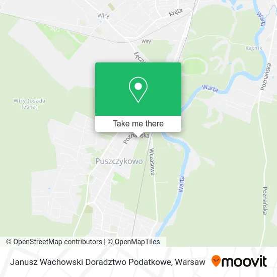 Карта Janusz Wachowski Doradztwo Podatkowe