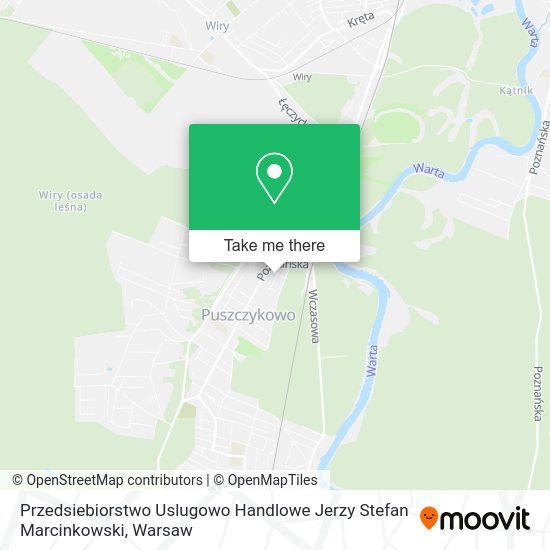 Przedsiebiorstwo Uslugowo Handlowe Jerzy Stefan Marcinkowski map