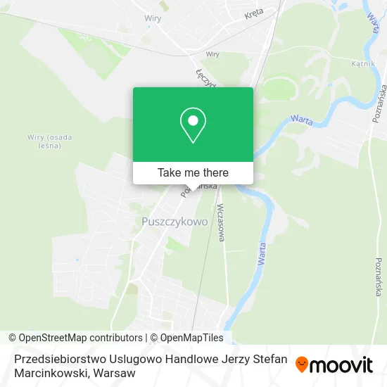 Карта Przedsiebiorstwo Uslugowo Handlowe Jerzy Stefan Marcinkowski