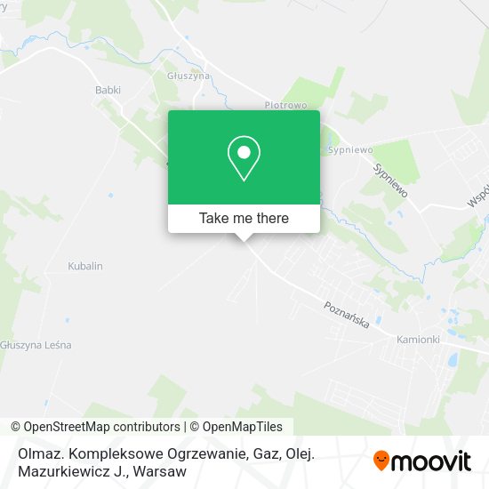 Olmaz. Kompleksowe Ogrzewanie, Gaz, Olej. Mazurkiewicz J. map