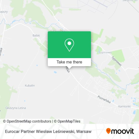 Eurocar Partner Wiesław Leśniewski map