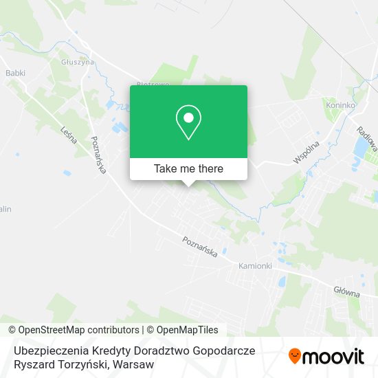 Ubezpieczenia Kredyty Doradztwo Gopodarcze Ryszard Torzyński map