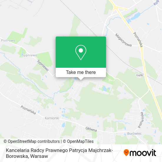 Kancelaria Radcy Prawnego Patrycja Majchrzak-Borowska map