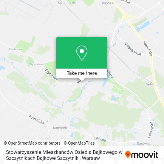 Stowarzyszenie Mieszkańców Osiedla Bajkowego w Szczytnikach Bajkowe Szczytniki map