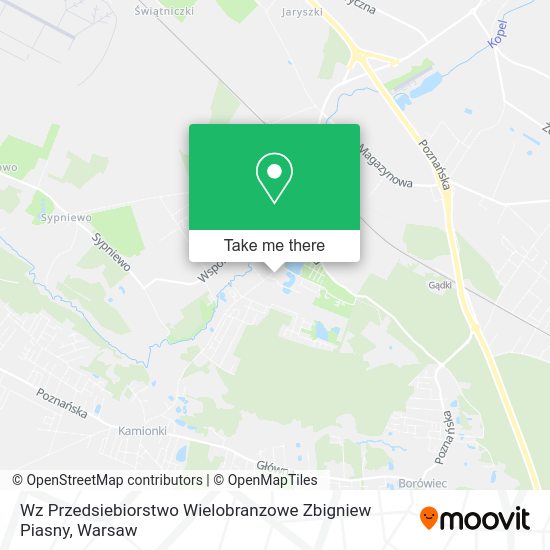 Wz Przedsiebiorstwo Wielobranzowe Zbigniew Piasny map