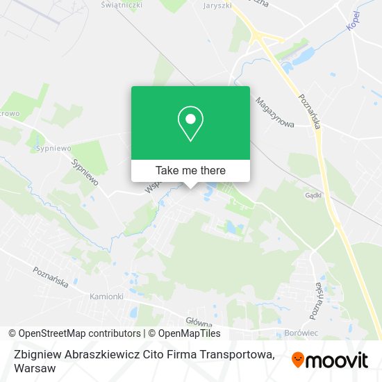 Zbigniew Abraszkiewicz Cito Firma Transportowa map