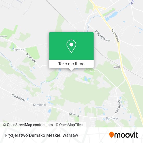 Fryzjerstwo Damsko Meskie map