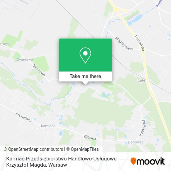 Karmag Przedsiębiorstwo Handlowo-Usługowe Krzysztof Magda map