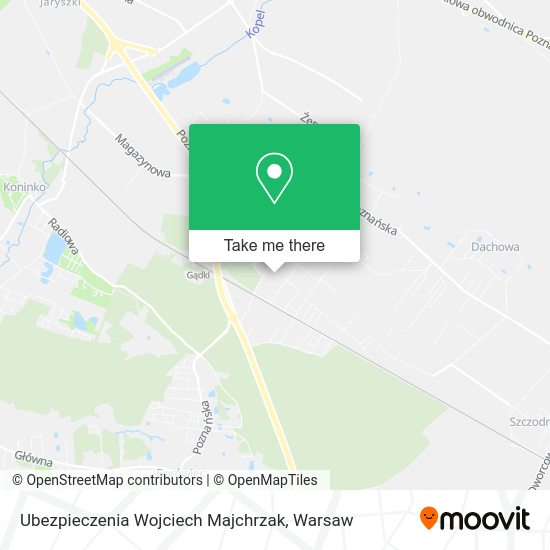 Ubezpieczenia Wojciech Majchrzak map