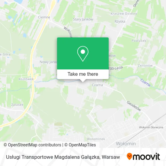 Usługi Transportowe Magdalena Gałązka map