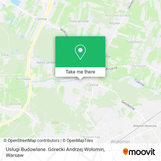 Usługi Budowlane. Górecki Andrzej Wołomin map