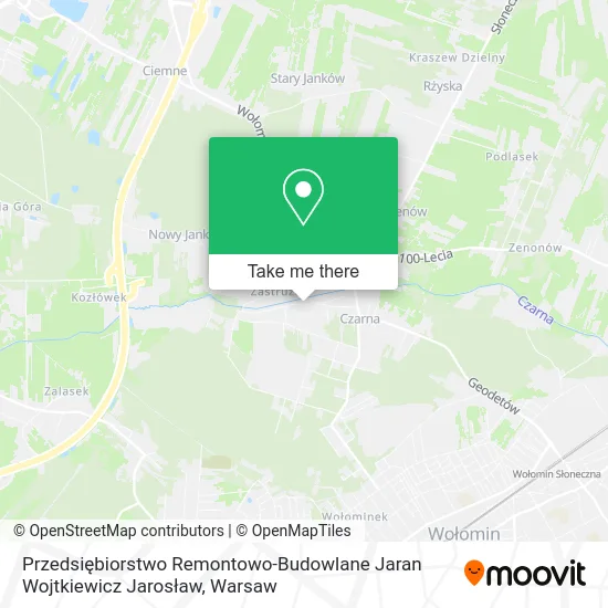 Карта Przedsiębiorstwo Remontowo-Budowlane Jaran Wojtkiewicz Jarosław