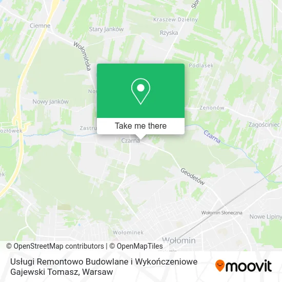 Usługi Remontowo Budowlane i Wykończeniowe Gajewski Tomasz map