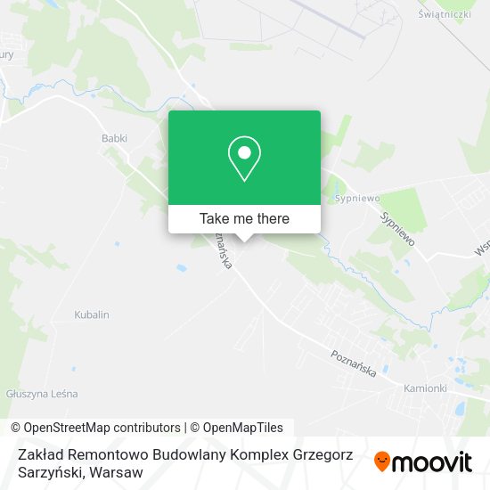 Zakład Remontowo Budowlany Komplex Grzegorz Sarzyński map