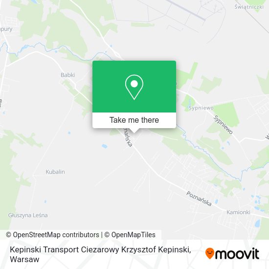 Kepinski Transport Ciezarowy Krzysztof Kepinski map