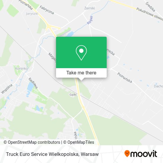 Карта Truck Euro Service Wielkopolska