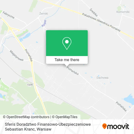 Карта Sferis Doradztwo Finansowo-Ubezpieczeniowe Sebastian Kranc