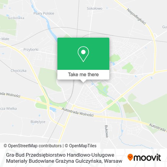 Gra-Bud Przedsiębiorstwo Handlowo-Usługowe Materiały Budowlane Grażyna Gulczyńska map