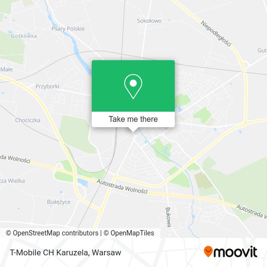 T-Mobile CH Karuzela map