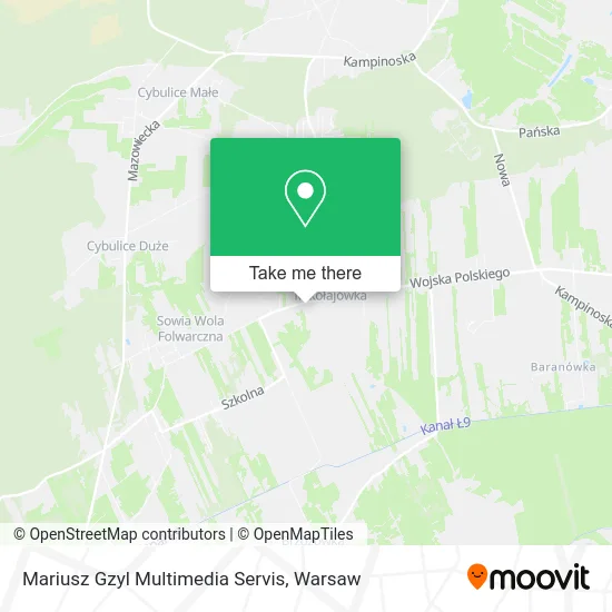 Карта Mariusz Gzyl Multimedia Servis