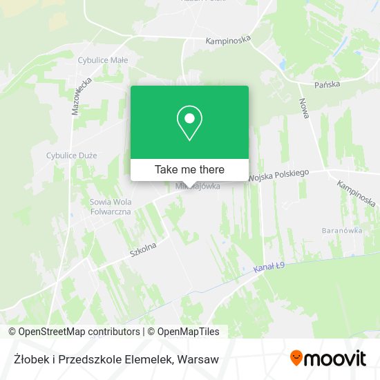 Żłobek i Przedszkole Elemelek map