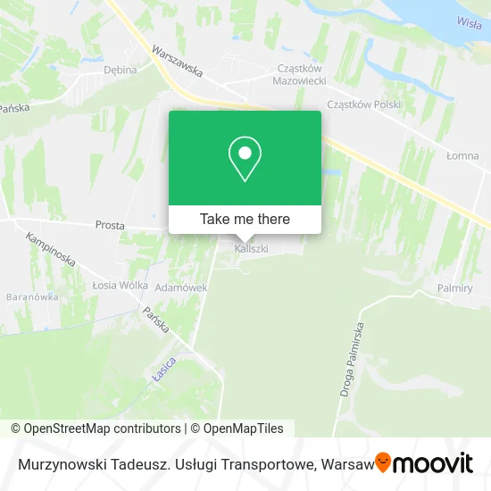 Murzynowski Tadeusz. Usługi Transportowe map