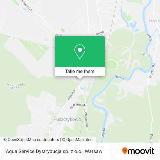 Карта Aqua Service Dystrybucja sp. z o.o.