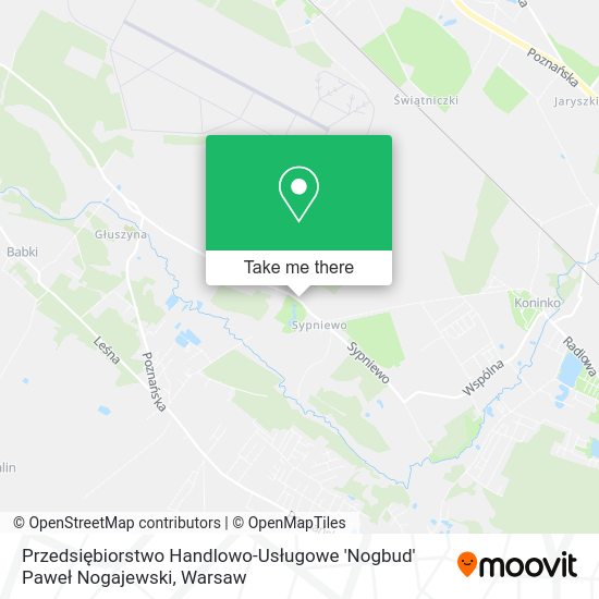 Przedsiębiorstwo Handlowo-Usługowe 'Nogbud' Paweł Nogajewski map