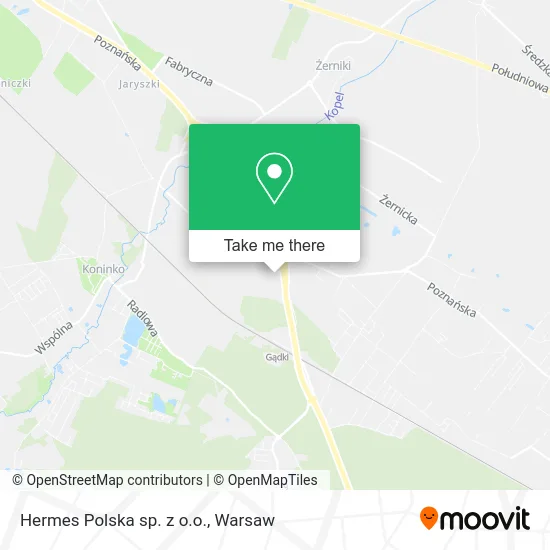 Hermes Polska sp. z o.o. map