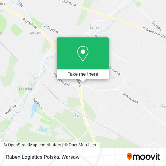 Raben Logistics Polska map