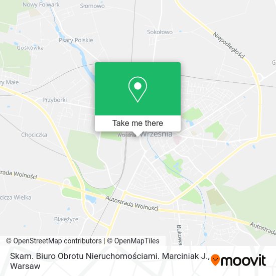 Skam. Biuro Obrotu Nieruchomościami. Marciniak J. map