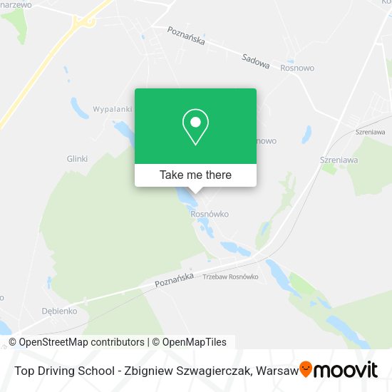 Карта Top Driving School - Zbigniew Szwagierczak