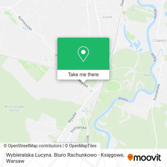 Карта Wybieralska Lucyna. Biuro Rachunkowo - Księgowe