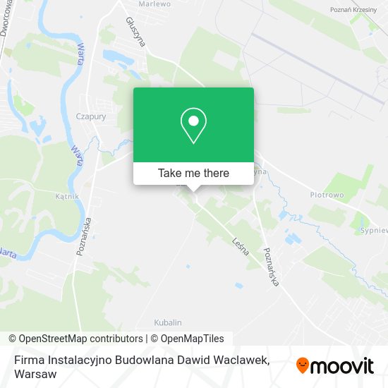 Firma Instalacyjno Budowlana Dawid Waclawek map