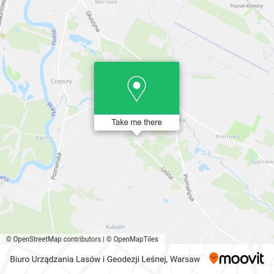 Biuro Urządzania Lasów i Geodezji Leśnej map