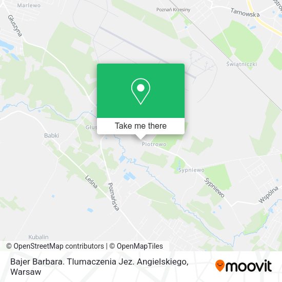 Bajer Barbara. Tlumaczenia Jez. Angielskiego map