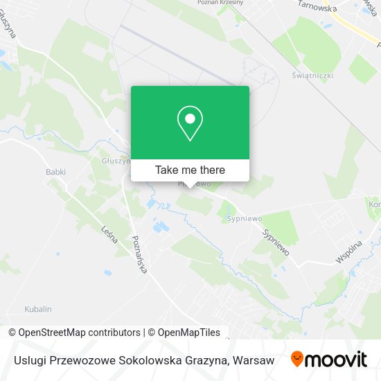 Uslugi Przewozowe Sokolowska Grazyna map