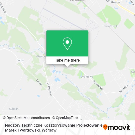 Nadzory Techniczne Kosztorysowanie Projektowanie Marek Twardowski map