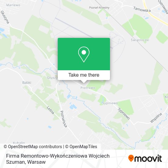 Firma Remontowo-Wykończeniowa Wojciech Szuman map