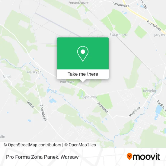 Карта Pro Forma Zofia Panek