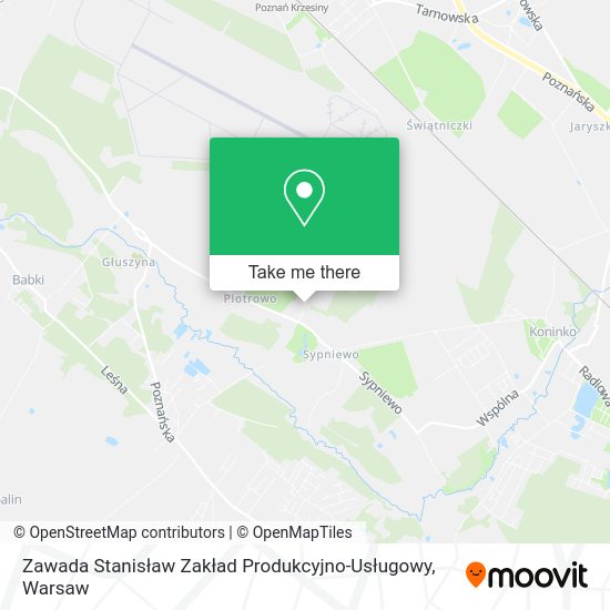 Zawada Stanisław Zakład Produkcyjno-Usługowy map