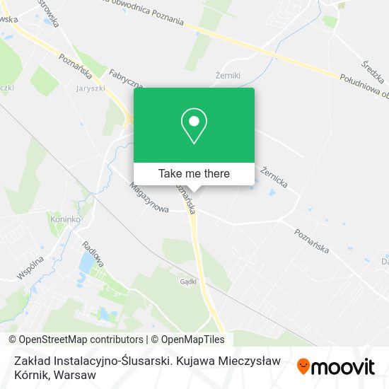 Zakład Instalacyjno-Ślusarski. Kujawa Mieczysław Kórnik map