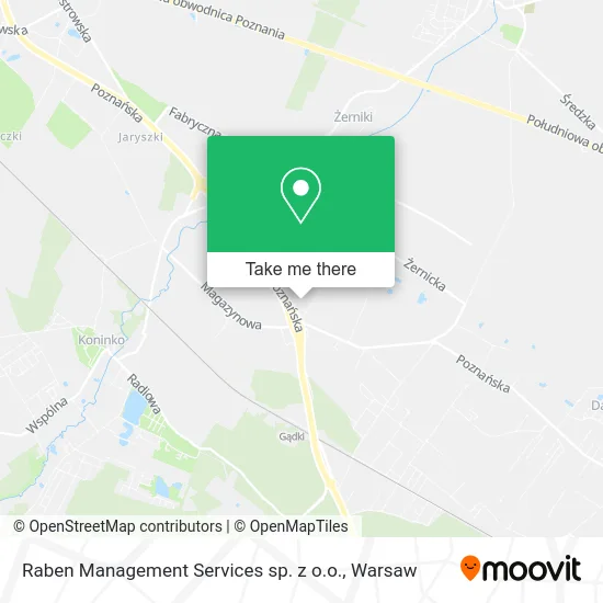 Карта Raben Management Services sp. z o.o.