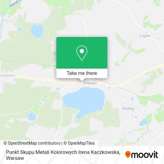 Punkt Skupu Metali Kolorowych Irena Kaczkowska map