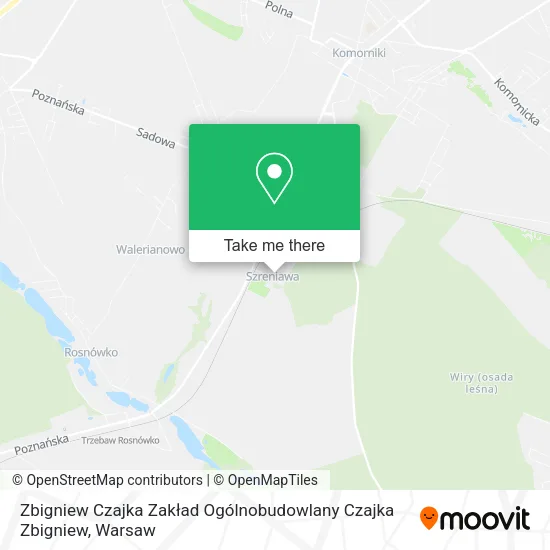 Карта Zbigniew Czajka Zakład Ogólnobudowlany Czajka Zbigniew