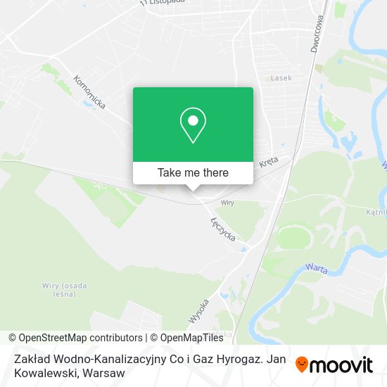 Zakład Wodno-Kanalizacyjny Co i Gaz Hyrogaz. Jan Kowalewski map